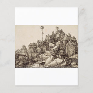 Papier Saint Antoine lisant par Albrecht Dürer