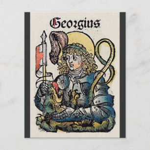 Papier Saint Georges et le Dragon Grand Martyr