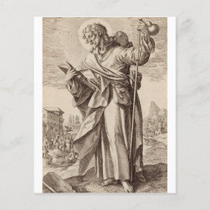 Papier Saint Jacques le Grand un des Douze Apôtres