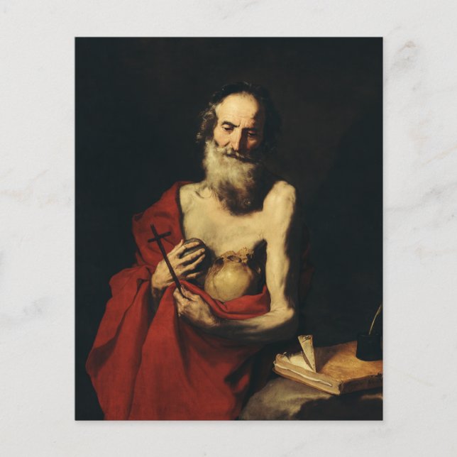 Papier Saint Jérôme par Jusepe de Ribera (Devant)