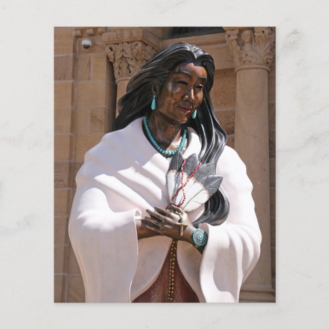 Papier Saint Kateri Tekakwitha (Devant)