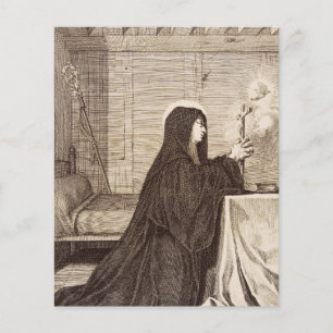Papier Saint Scholastica Patroness of school