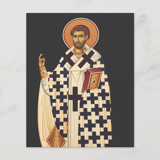 Papier Saint Timothée, le premier évêque chrétien d'Éphès (Devant)