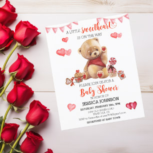 Papier Saint Valentin Baby shower Teddy Bear Budget