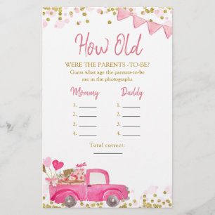 Papier Saint Valentin Camion Chéri Quel Âge Les Parents