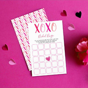 Papier Saint Valentin Fête des mariées Bingo Jeu