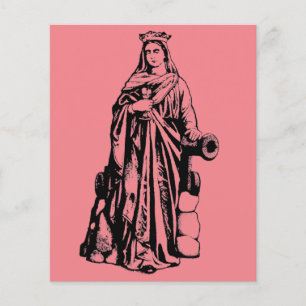 Papier Sainte Barbara Vierge et martyr