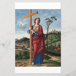 Papier Sainte Hélène avec la Vraie Croix Art sacré