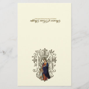 Papier Sainte Vierge Marie Jésus Religieux Catholique