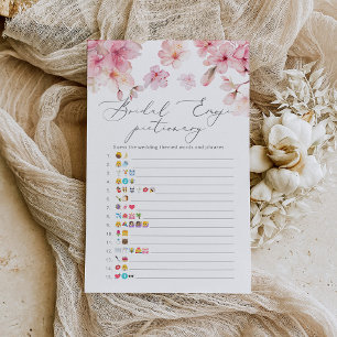 Papier Sakura élégant jeu émoticônes de mariée