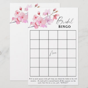 Papier Sakura - Jeu de bingo pour la fête de fiançailles