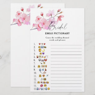 Papier Sakura - jeu de pictionary emoji pour la baby show