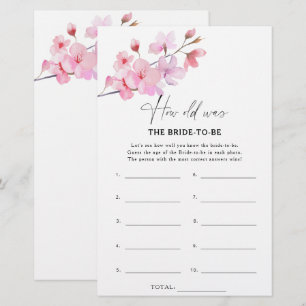 Papier Sakura - Quel âge avait la mariée à jouer