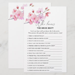 Papier Sakura - Qui connaît la mariée meilleur jeu