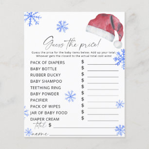 Papier Santa hat - Devinez le prix Jeu