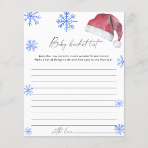 Papier Santa hat - jeu de liste de seaux