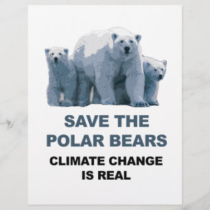 Papier Sauvez les ours polaires