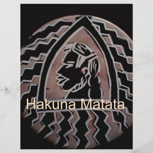 Papier Saveur Hakuna Matata Bongo. (Devant)