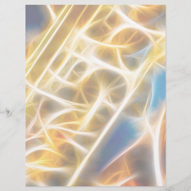 Papier Saxophone fractal (Devant)