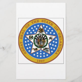 Papier Sceau d'État de l'Oklahoma