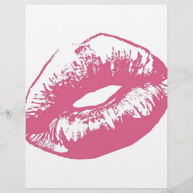 Papier Scellé avec un baiser (Devant)