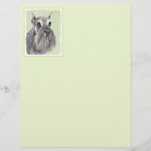 Papier Schnauzer (Giant, Standard) Peinture - Chien Art