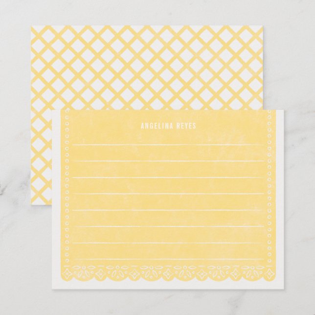 Papier schneiden Banner Stationery - Lemon Einladung (Vorne/Hinten)