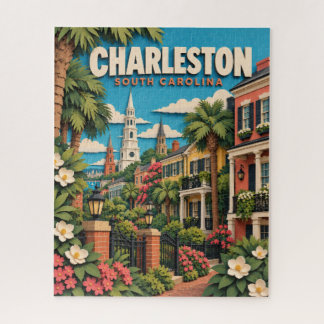 Papier-Schnitt Charleston South Carolina Puzzle