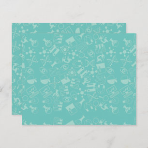 Papier Science Icons Notes de post-it Motif