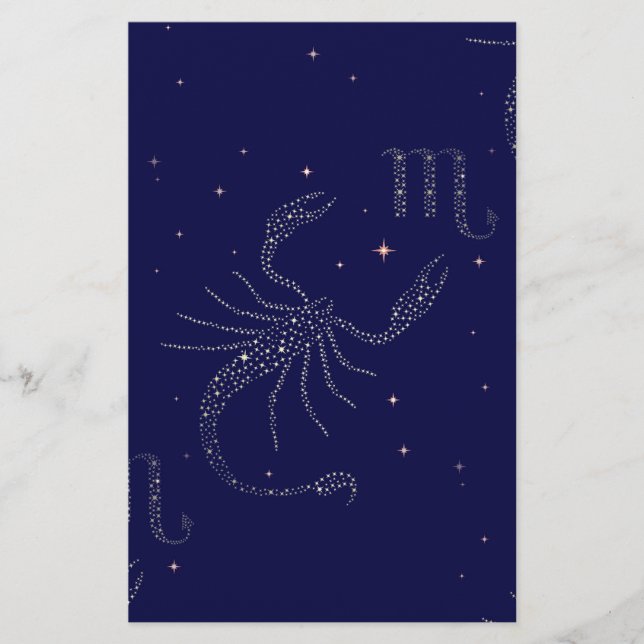 Papier scorpio étoiles (Devant)
