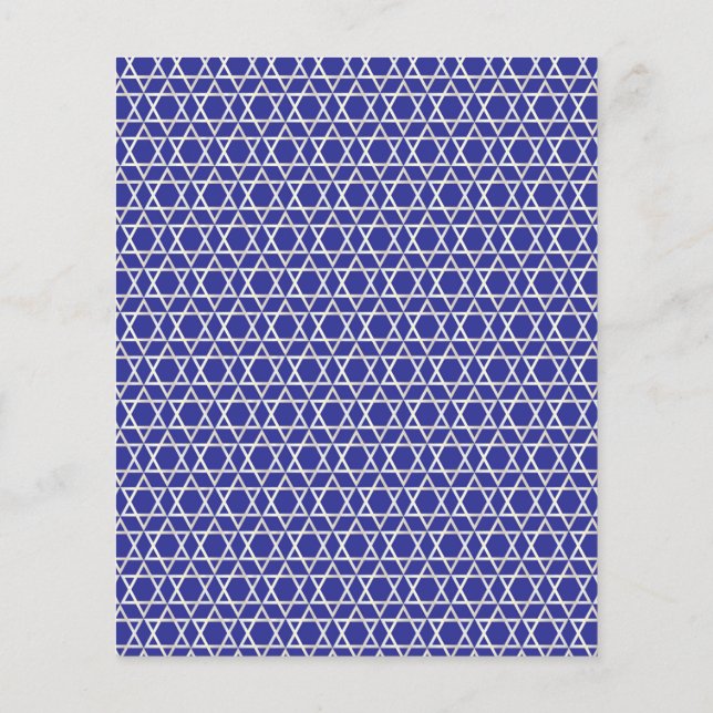 Papier scrapbook à motif de l'étoile de David juiv (Dos)