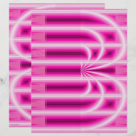 Papier scrapbook Cathédrale Rétro Rose 2 Faces