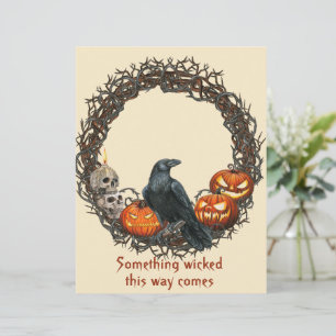 Papier Scrapbook citrouille & Raven Wreath Halloween