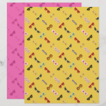 Papier scrapbook de lunettes de soleil