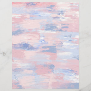 Papier scrapbook de peinture abstraite rose et ble