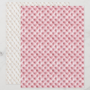 Papier scrapbook diamant rose Coquette Vintage
