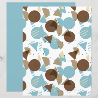 Papier scrapbook motif mosaïque de style Bauhaus