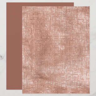 Papier scrapbook texture soie marron châtaigne ros