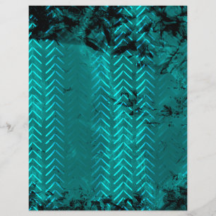 Papier scrapbooking Chevron Marbre Sarcelle