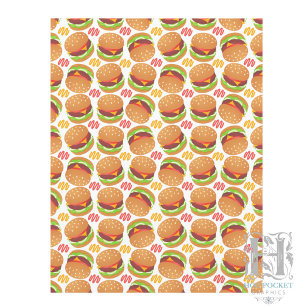 Papier scrapbooking de hamburgers