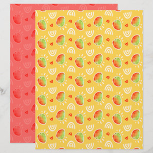 Papier scrapbooking de mangue