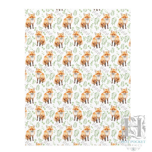 Papier scrapbooking de renards