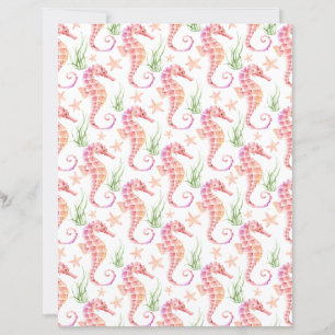 Papier scrapbooking hippocampe
