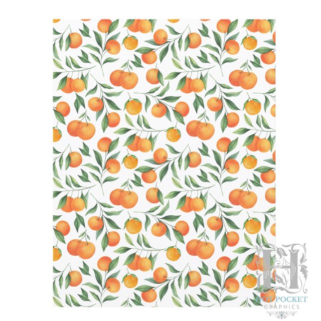 Papier scrapbooking Oranges (Créateur téléchargé)