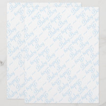 Script bébé garçon en bleu clair texte sur blanc