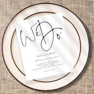 Papier Script budgétaire Nous faisons simple Faire-part d