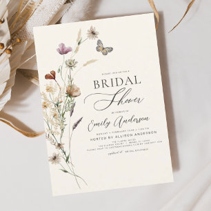 Papier Script de Fête des mariées de Fleur sauvage Boho B
