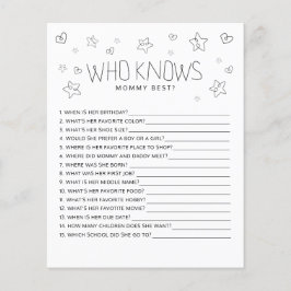 Papier Script minimaliste moderne qui connaît le Baby sho