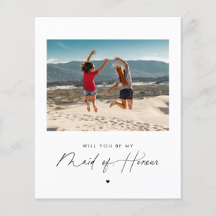 Papier Script moderne Serez-vous ma servante d'honneur Ph