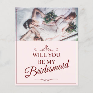 Papier Serez-Vous Ma Femme D'Accueil ? Trois Bridesmaitre